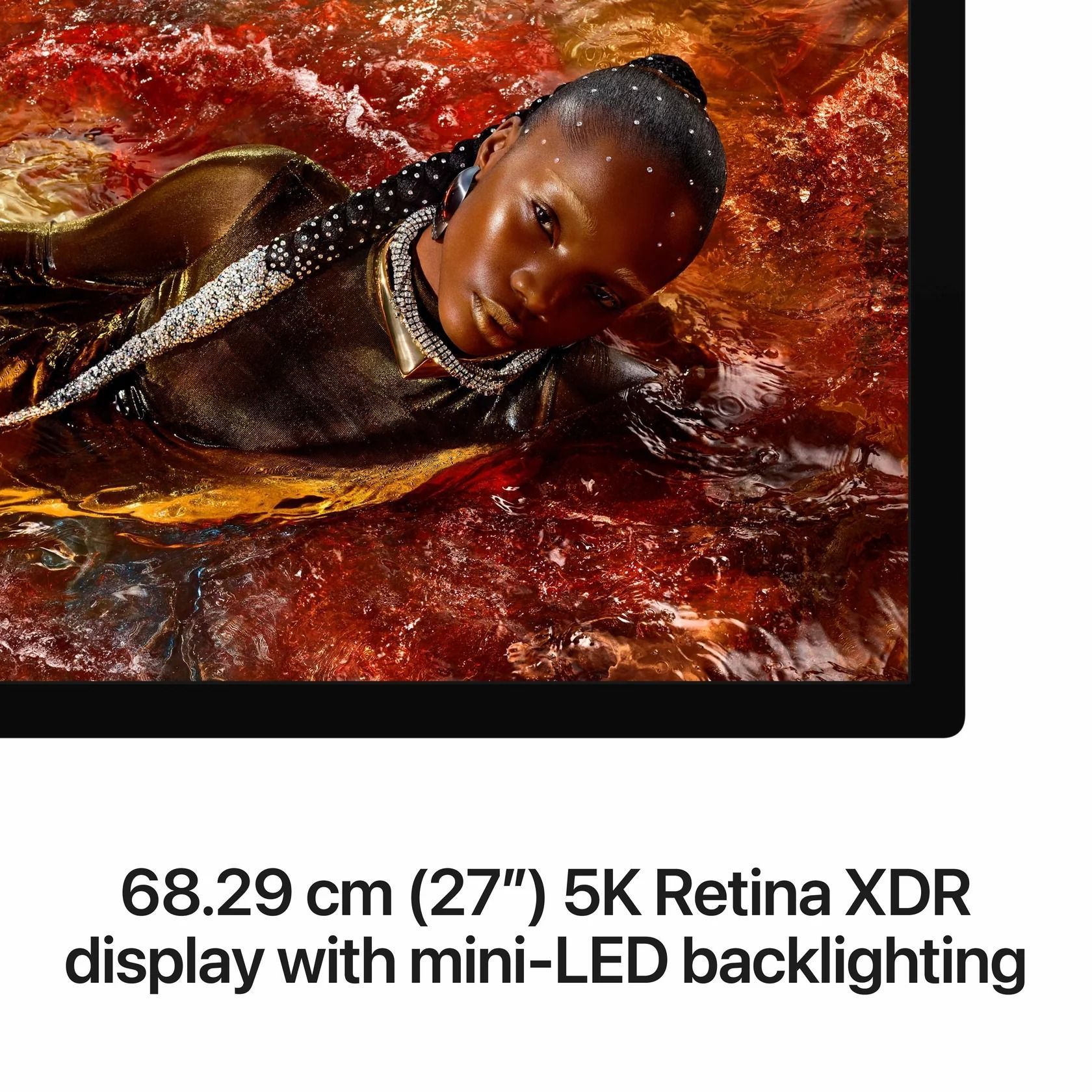 Apple Studio Display XDR 27-inch 5K Retina XDR Display Monitor, Standard Glass, Tilt- & Height-Adjustable Stand | MFEL4HN/A
