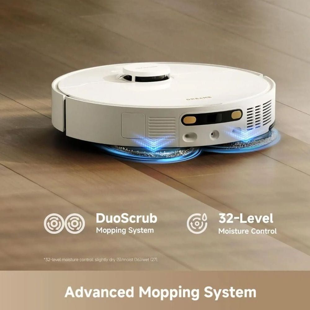 Dreame L50 Ultra Robotic Vacuum Cleaner, 25000Pa Suction, DuoScrub Mopping, Auto-Empty Dock & Smart 3D Navigation | White - RLL53SE