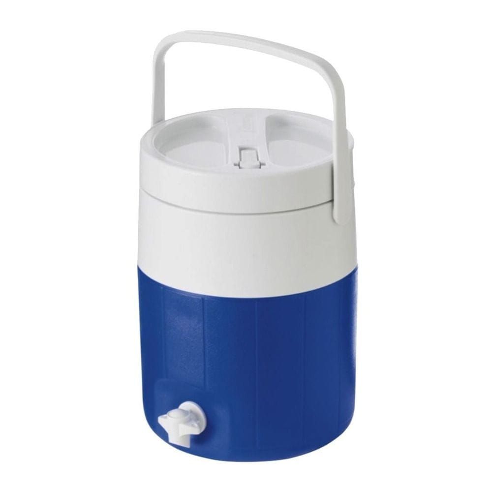 Coleman 2-Gallon Beverage Cooler Jug with Faucet, 7.6L, Wide-Mouth Top, Flip Spout & Bail Handle | Blue