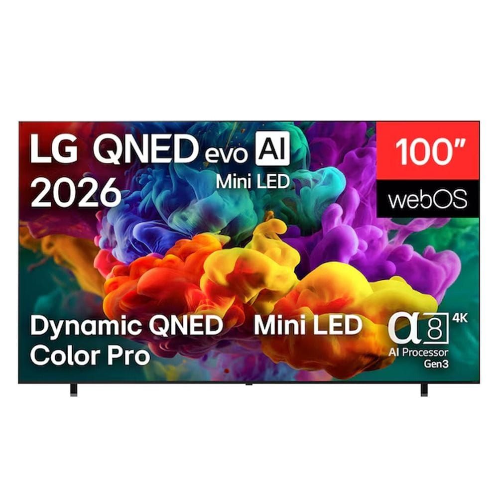 LG 100 Inch evo AI QNED Mini LED 4K Smart TV - Dynamic QNED Color Pro, Alpha 8 AI Processor Gen3, 144Hz FreeSync/VRR, WebOS | 100QNED85B8.AMRG