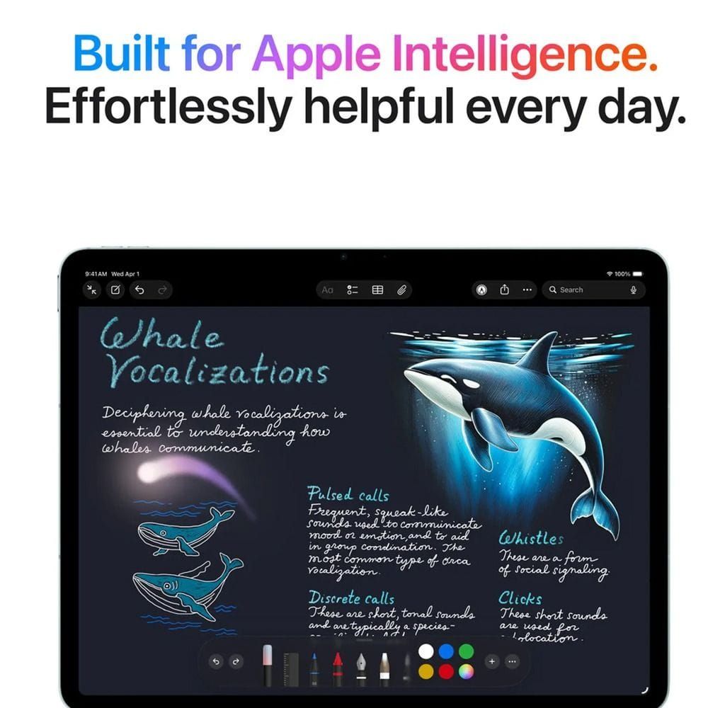 Apple iPad Air 13-inch Wi-Fi + Cellular Tablet, M4 Chip, 512GB Storage, Liquid Retina Display, Apple Intelligence, Touch ID | Purple - MH9Q4AB/A