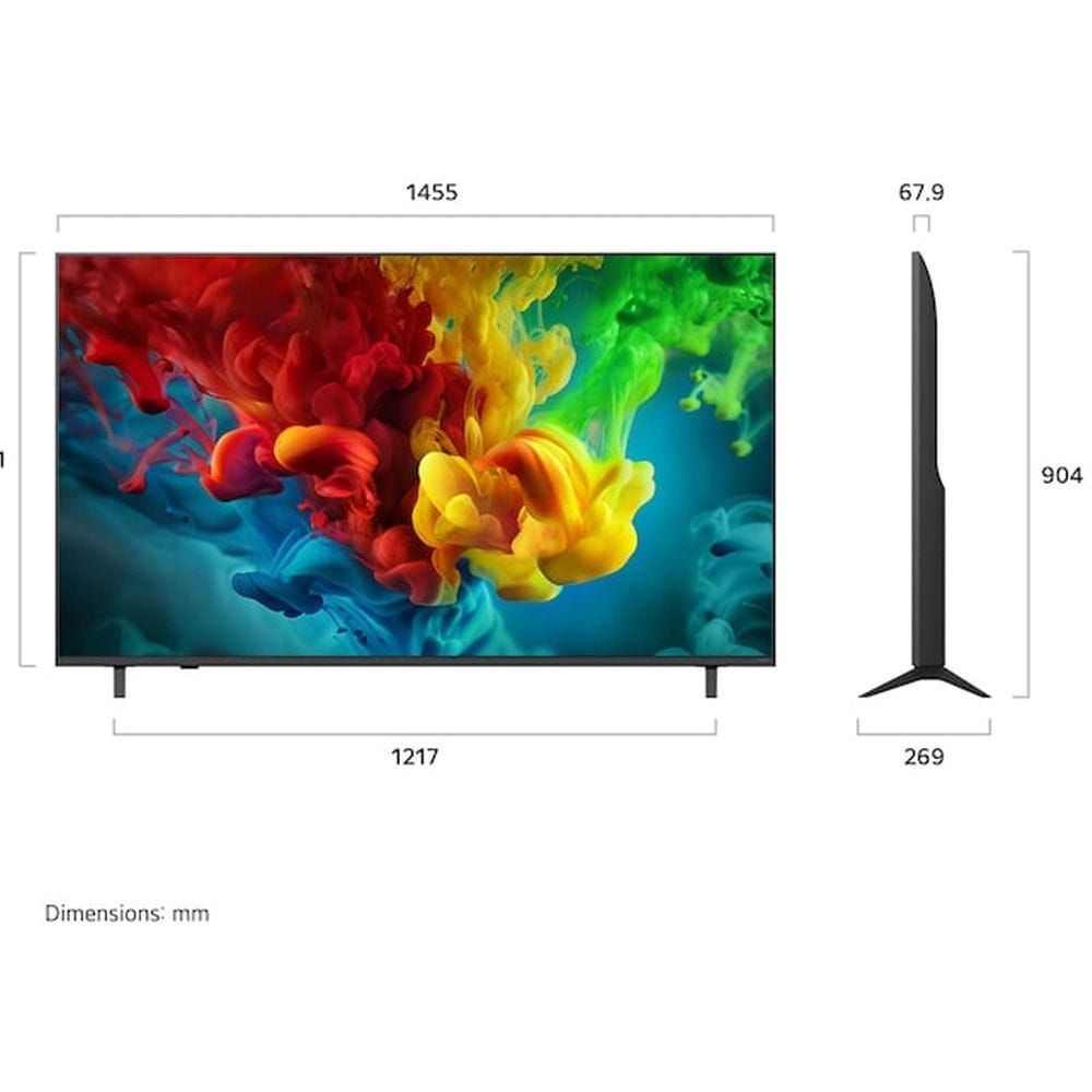 LG 65 Inch evo AI QNED Mini LED 4K Smart TV - Dynamic QNED Color Pro, Alpha 8 AI Processor Gen3, 144Hz FreeSync/VRR | 65QNED84B6T.AMRG