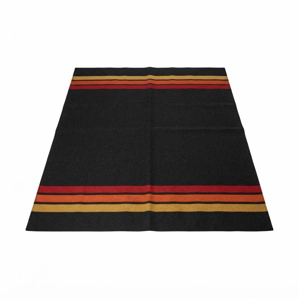 Arcturus Rainier Wool Blanket, 4.5 lb Heavyweight Warm Blanket, 64 x 88 Inch Washable Wool Blend for Camping and Outdoor Use