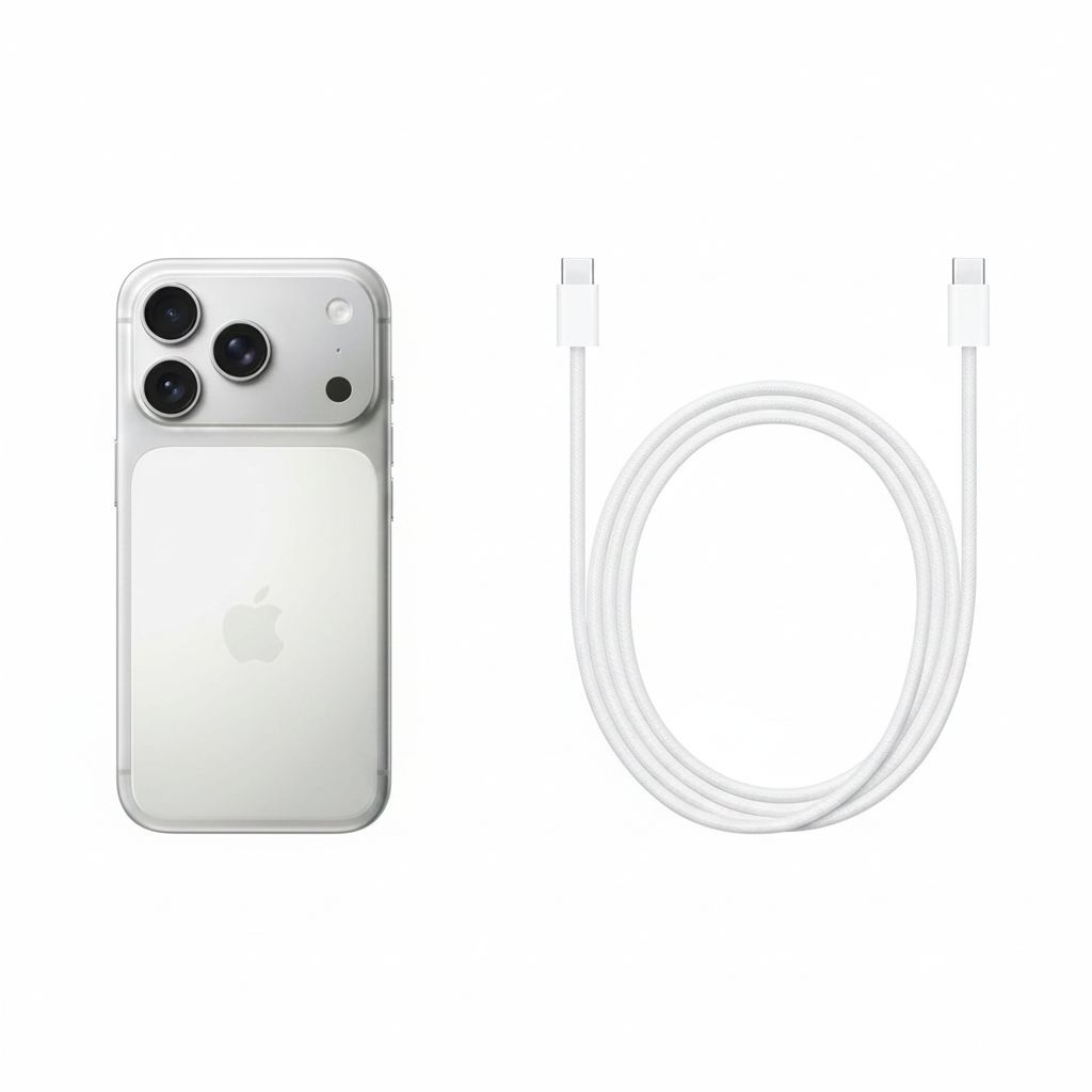 Apple iPhone 17 Pro 256GB, E-SIM, 6.3-inch Display, A19 Pro Chip, Pro Fusion Camera - Silver - MG854AH/A