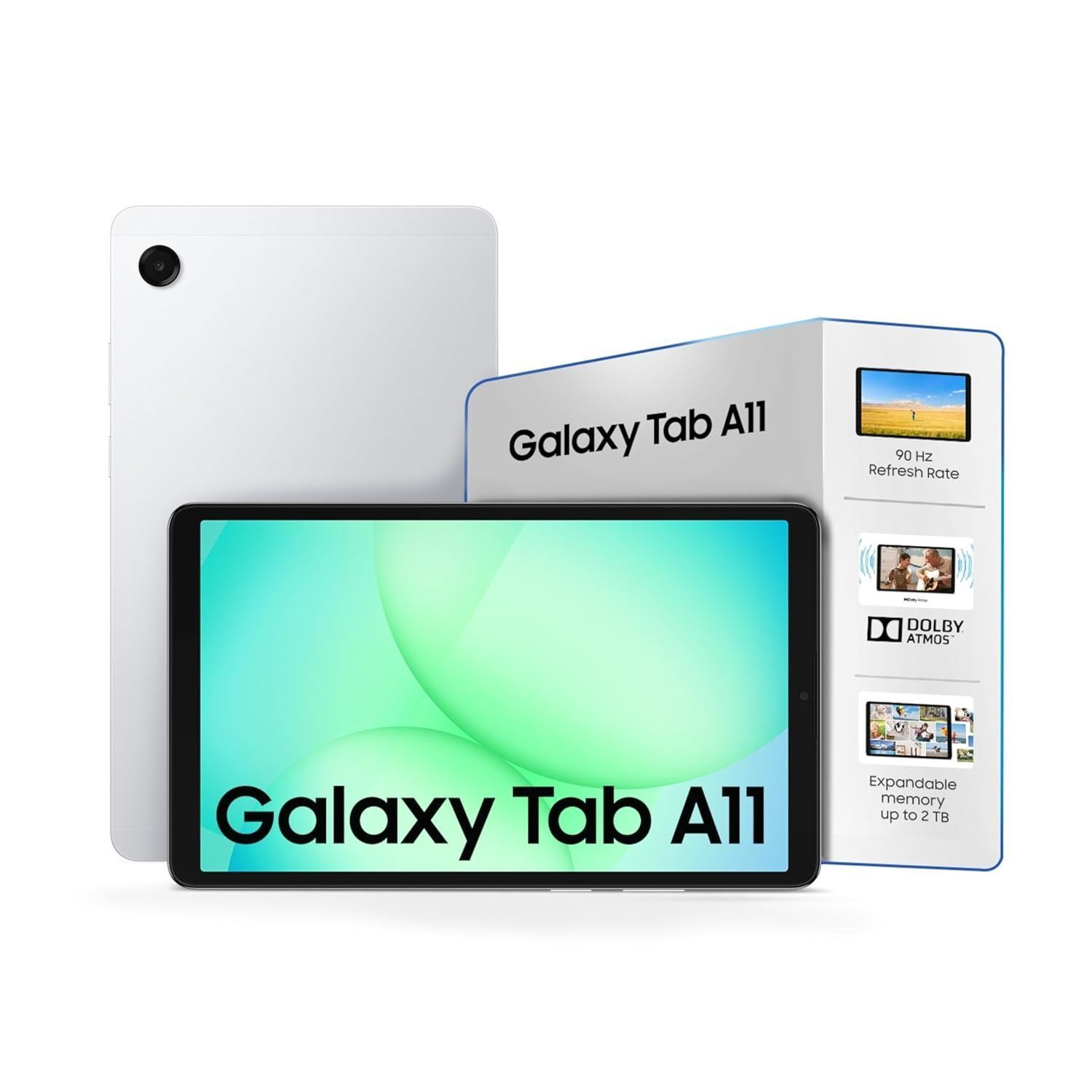 Samsung Galaxy Tab A11 SM-X135G, 8.7" Display, LTE, 64GB+4GB RAM, 5100mAh Battery | Silver