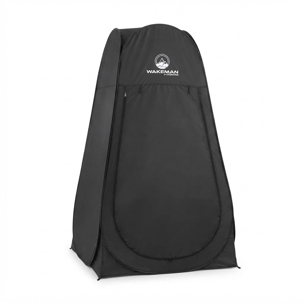 Wakeman Outdoors Portable Pop-Up Privacy Tent for Camping, Instant Shower, Changing Room and Portable Toilet Shelter