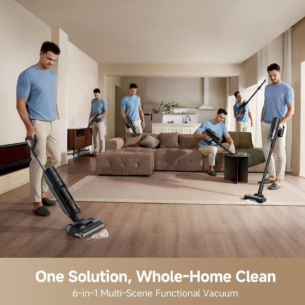 Dreame H12 Dual FlexReach Wet & Dry Vacuum Cleaner, 23000Pa Suction, 180° Lie-Flat, 6-in-1 Cleaning & 90°C Self-Cleaning | HHV31A