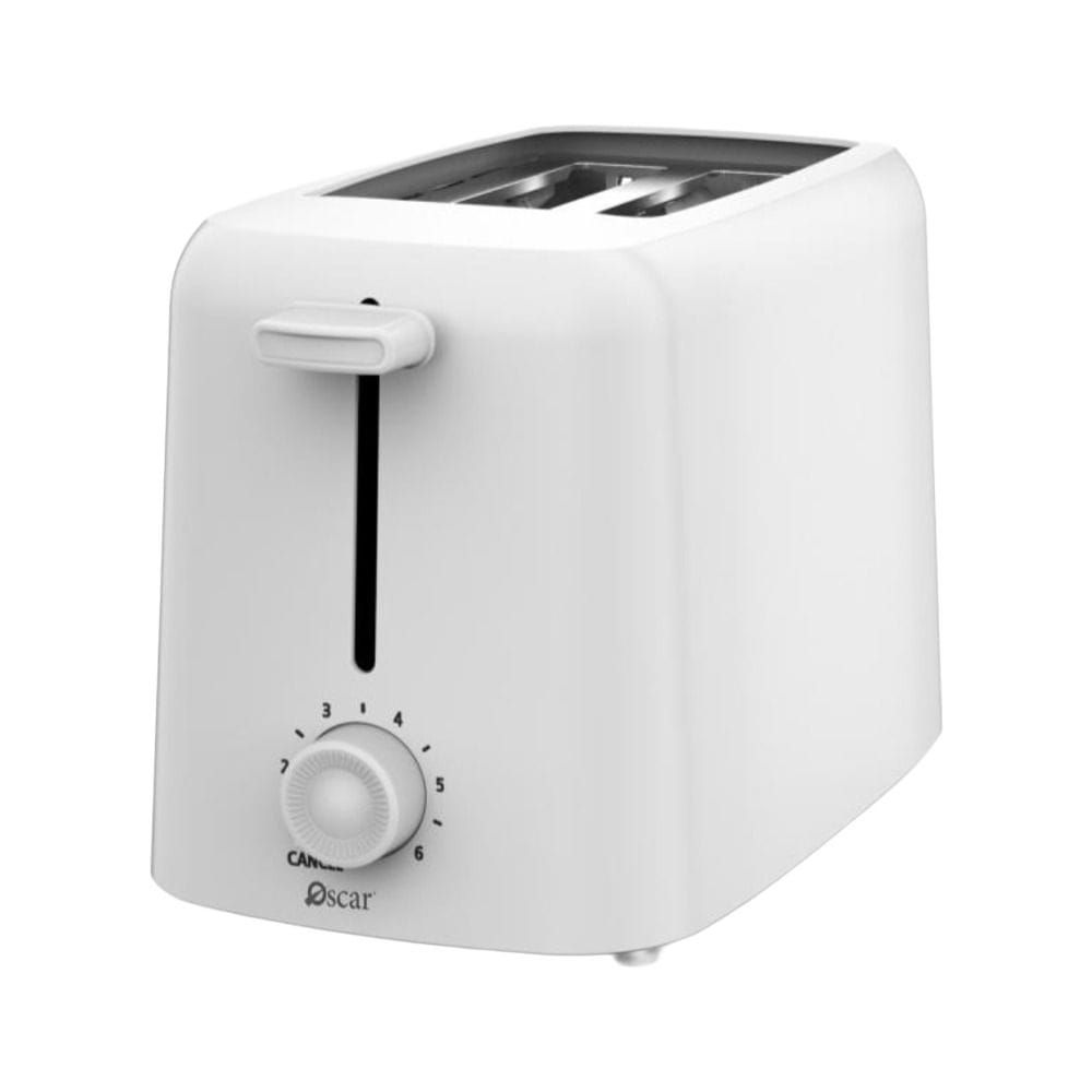 Oscar Platinum Series 2-Slice Toaster, 650W, 6 Browning Settings, Cancel Function, Crumb Tray & Cord Storage | OS-TW02 - White