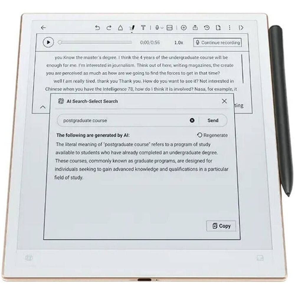 iFLYTEK AINOTE 2 10.65" E-Ink Paper Tablet 4.2mm Ultra-Thin, GPT-5 Digital Notepad, AI Voice Transcription & Handwriting OCR