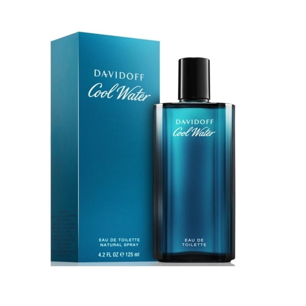 Davidoff Cool Water Eau de Toilette for Men, Fresh Aquatic Aromatic Fragrance with Mint, Lavender, Jasmine & Sandalwood - 125ml