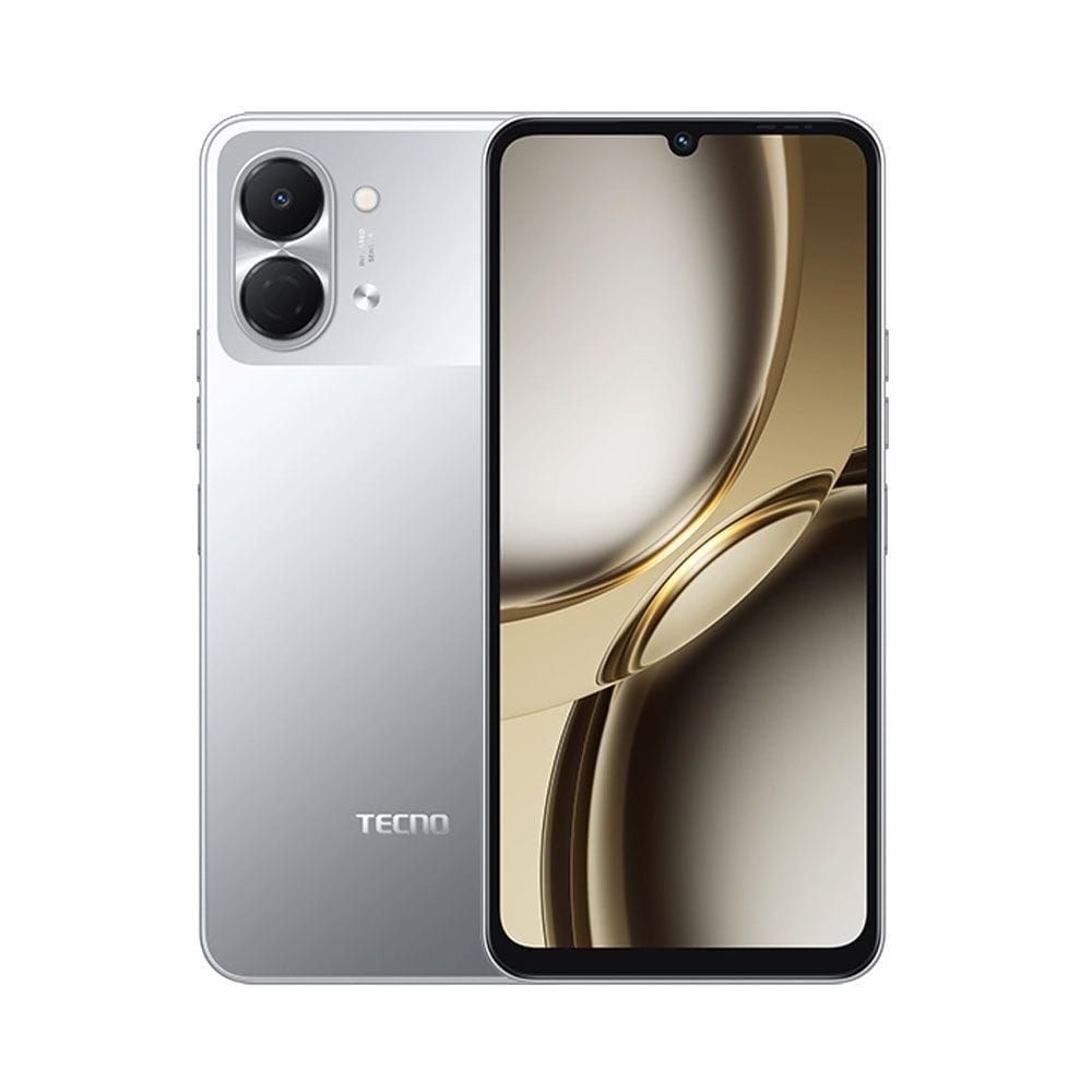 TECNO Spark Go 3 (KN3) - 4GB+128GB, 120Hz Display, Unisoc T7250, 5000mAh Battery, IP64 | Titanium Grey | 10082754