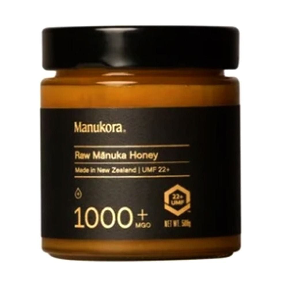 Manukora Raw Manuka Honey MGO 1000+, 100% Monofloral New Zealand Manuka Honey - 500g