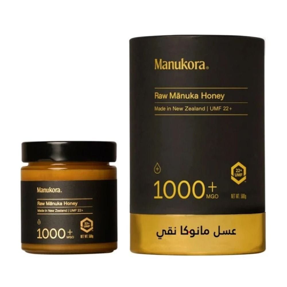 Manukora Raw Manuka Honey MGO 1000+, 100% Monofloral New Zealand Manuka Honey - 500g