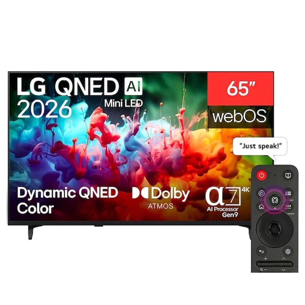 LG 65 Inch AI QNED Mini LED 4K Smart TV - Dynamic QNED Color, Alpha 7 AI Processor Gen9, 60Hz VRR, WebOS | 65QNED72B6T.AMRG