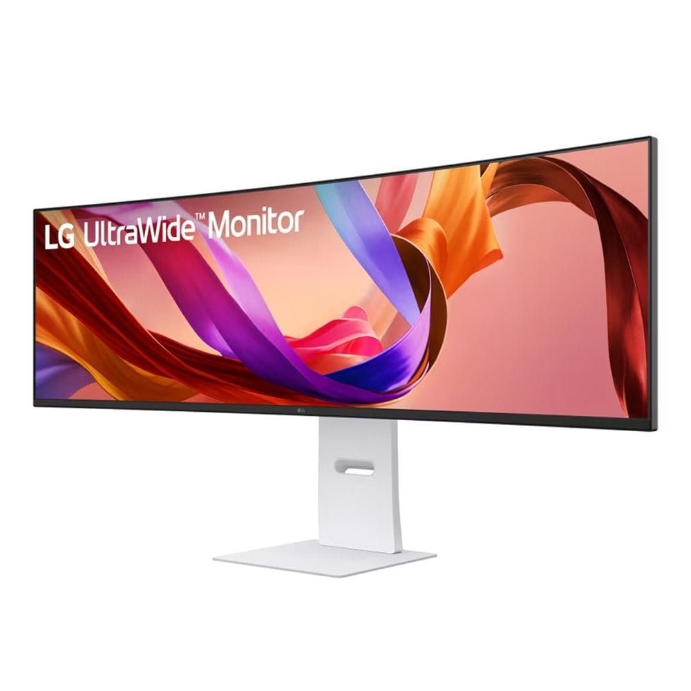LG 49" UltraWide Curved Dual QHD Nano IPS Monitor, 5120x1440 Display, 144Hz Refresh Rate, USB-C Connectivity | White - 49U950A-W.AMA