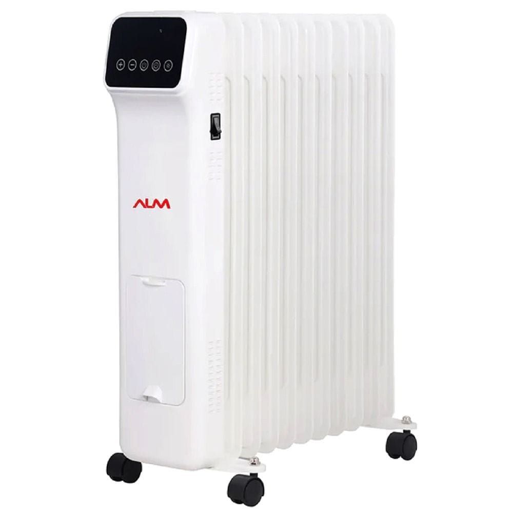 ALM 11-Fin Oil Radiator Heater, Remote Control, Adjustable Thermostat, Multiple Heat Settings, Portable Home Heating | ALM-OR11