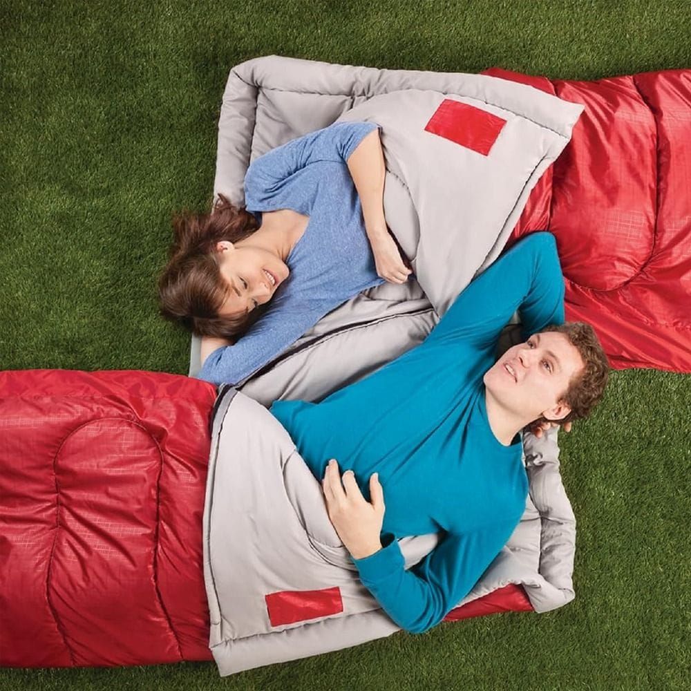 Coleman Sleeping Bag, Outdoor Camping Sleeping Bag, Lightweight and Comfortable Design, Insulated Sleeping Gear for Camping, Hiking and Travel | Red