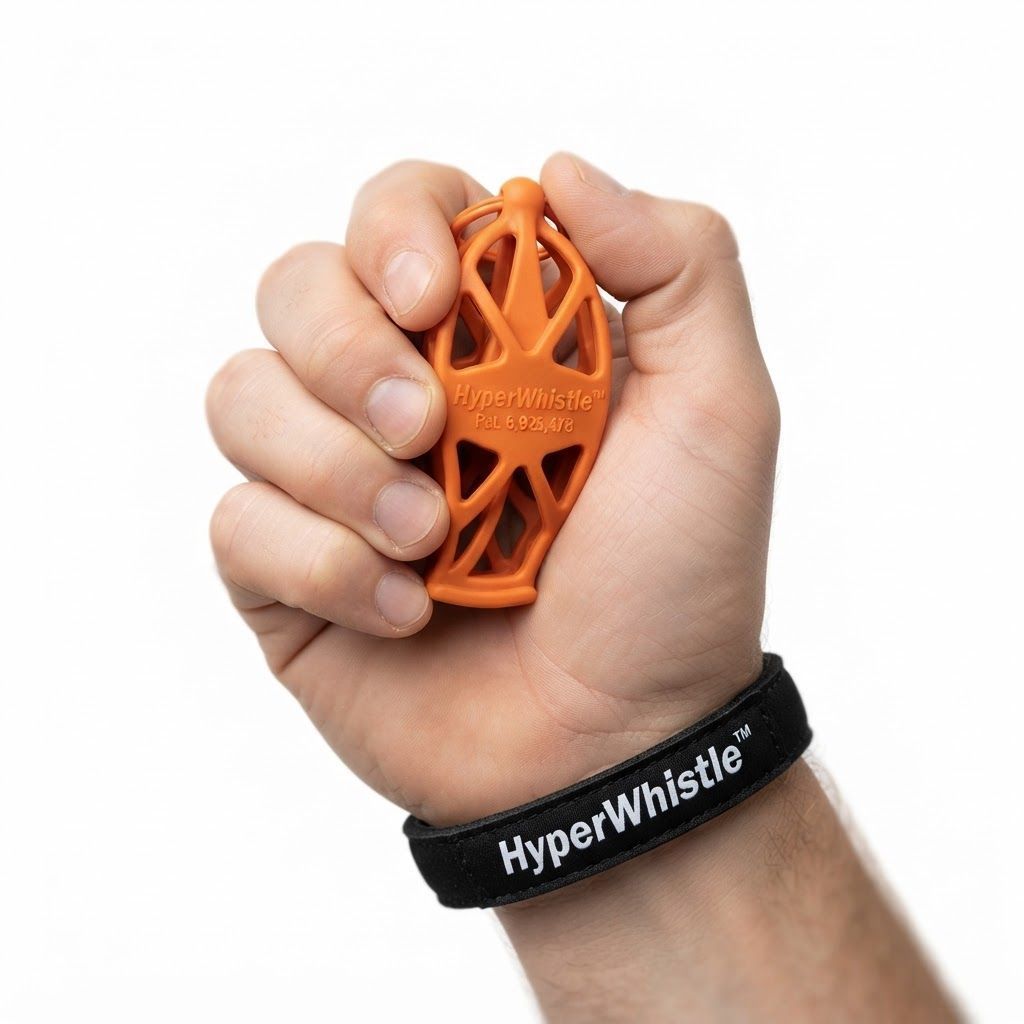 HyperWhistle Original 142dB Loud Safety Whistle, Long-Range Emergency Signal for Sports, Boating, Hiking and Outdoor Safety