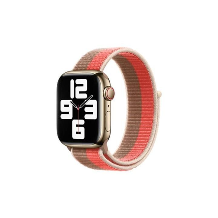 Apple Watch Sport Loop 41mm, Durable And Strong, Designed For Active Wear, Easy To Swap, Regular - Pink Pomelo/Tan - ML2P3ZM/A