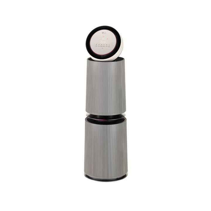 LG PuriCare Alpha Majlis 360° Air Purifier, 104m² Room Capacity, HEPA Filter, BLDC Motor, Smart indicator, AQI Status, UVnano - Natural Beige - AS10GDBY0