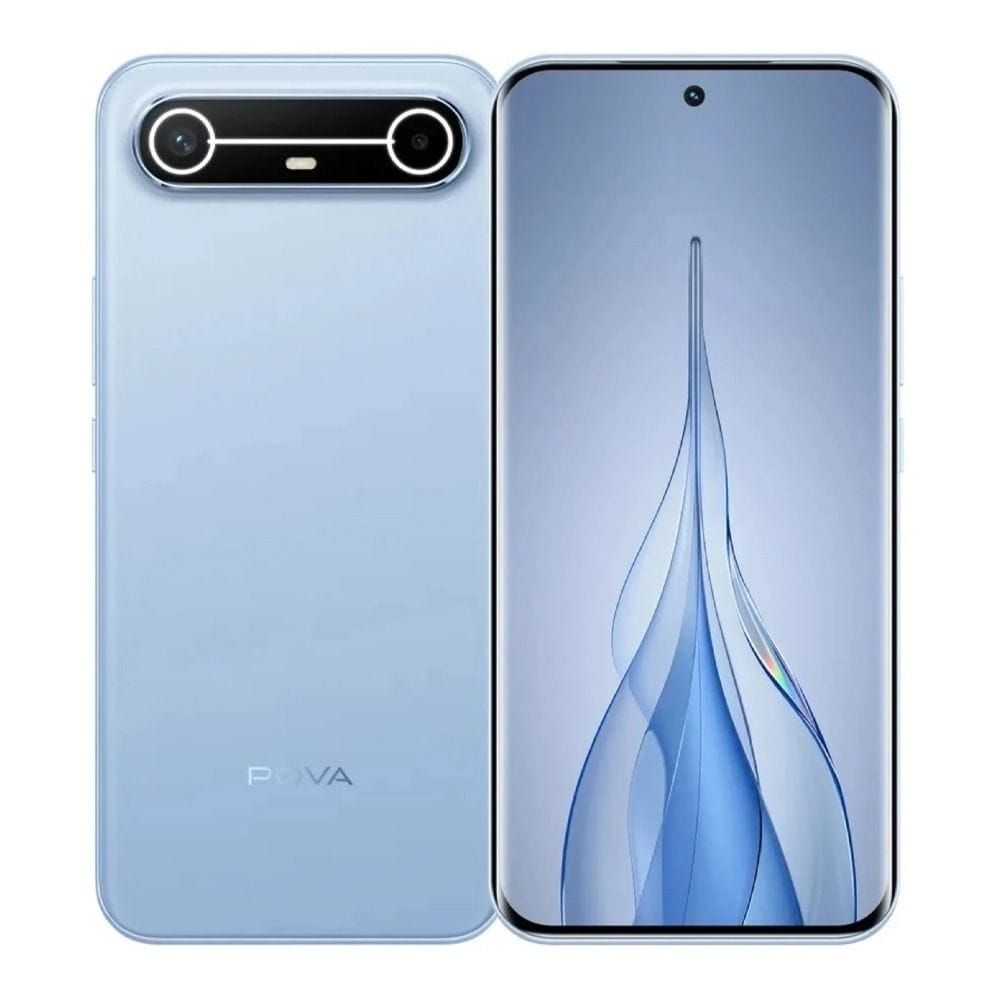 Tecno Pova Slim 5G Smartphone, 8GB RAM, 256GB Storage, Slim Design, High-Performance Display, Fast 5G Connectivity | Sky Blue - KM9 10080198