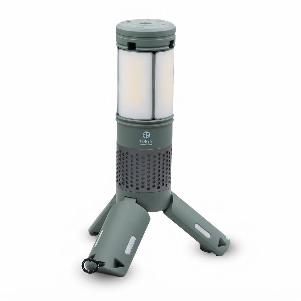 Toby's CPL-T25 Rechargeable Camping Lamp, 4800 Lumens LED Lantern, 7800mAh Battery, Adjustable Height, Portable Work Light