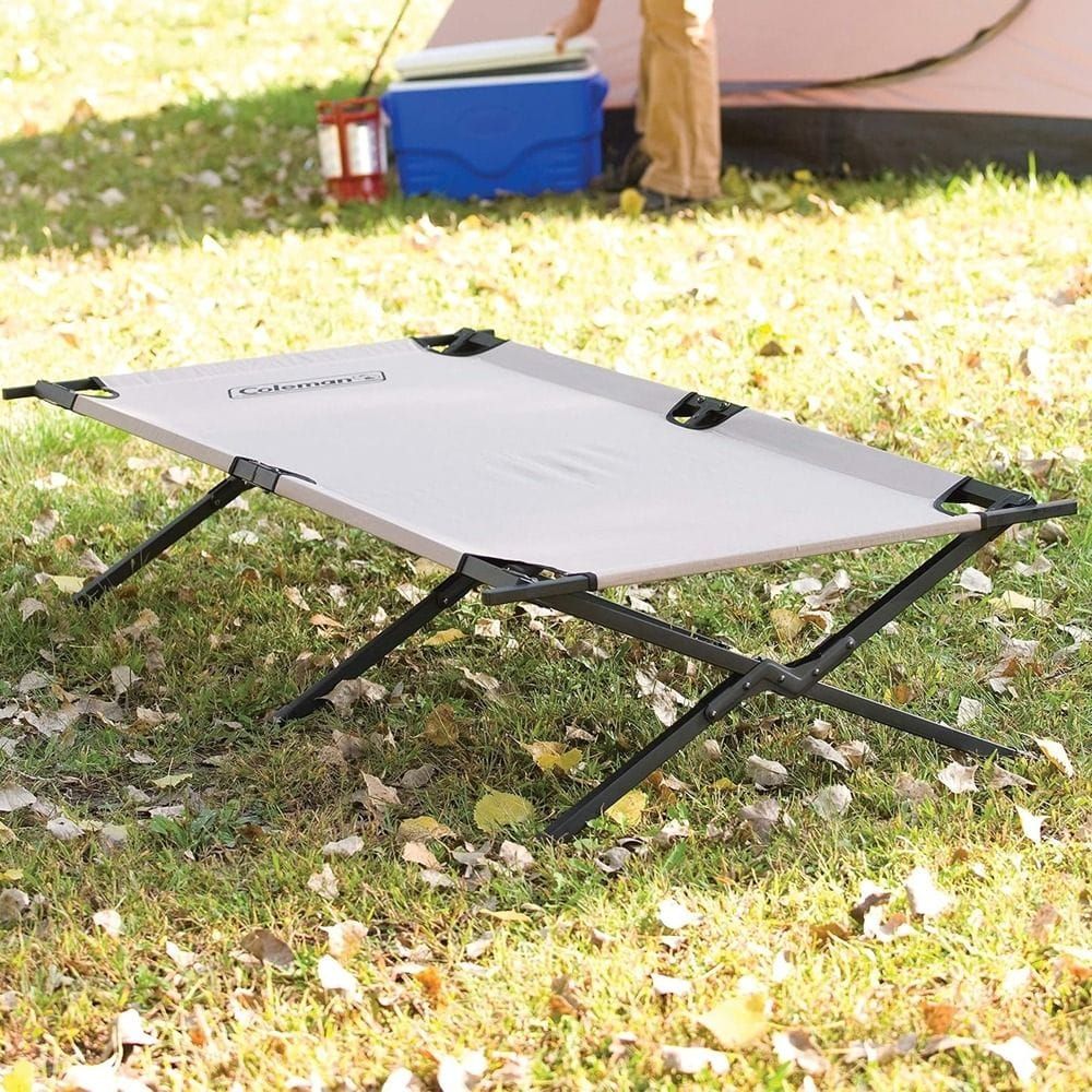 Coleman Trailhead Camping Cot, Folding Portable Bed, Steel Frame, Comfortable Sleeping Cot for Camping, Outdoor and Travel