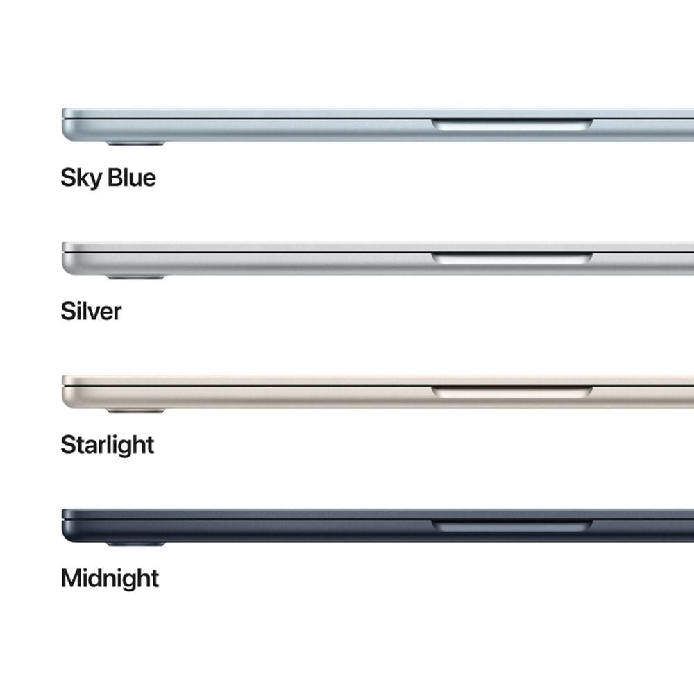 Apple MacBook Air 13-inch Laptop, M5 Chip, 10-Core CPU & 10-Core GPU, 24GB RAM, 1TB SSD, Liquid Retina Display | Sky Blue - MDHK4AB/A