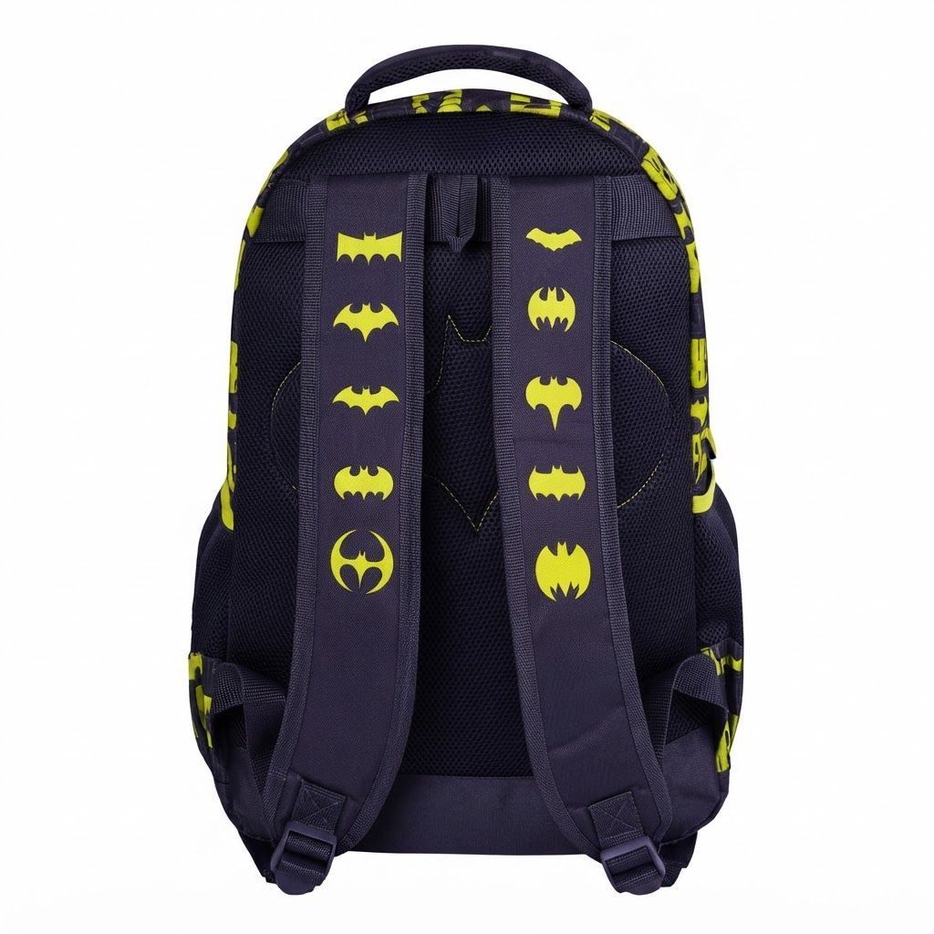 TRUCARE Batman 18 Inch Kids School Backpack - Ergonomic Lightweight Durable Student Bag for Boys