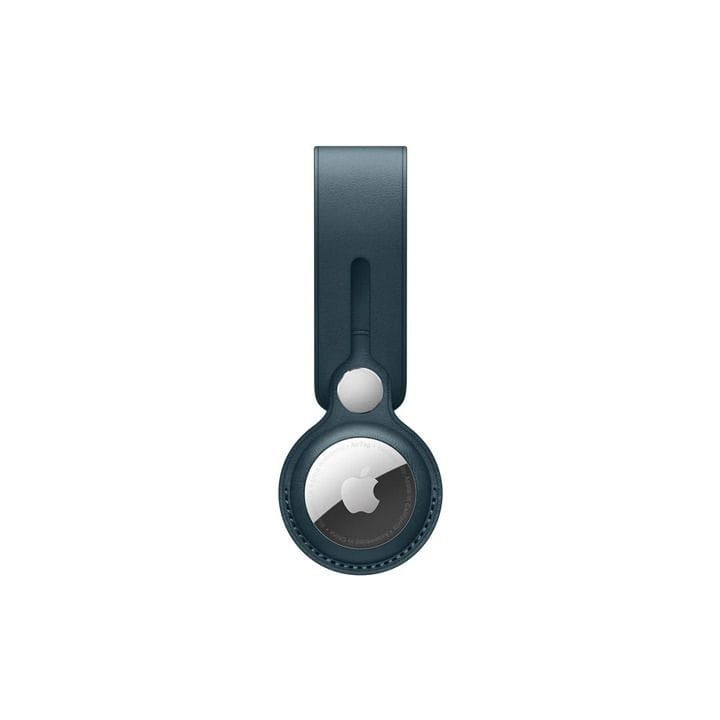 Apple AirTag Leather Loop, Stylish And Functional, Lightweight And Practical, Loop Design for Easy Attachment - Baltic Blue