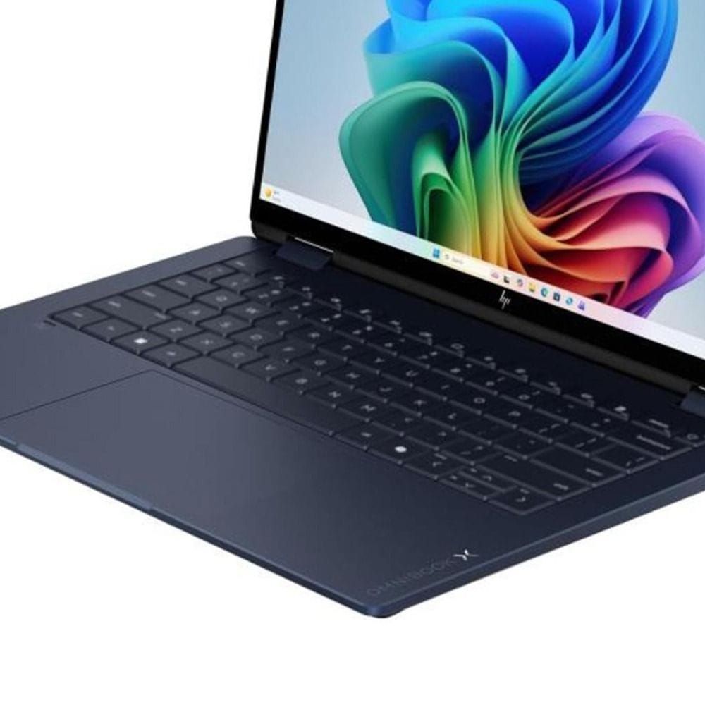 HP OmniBook X Flip 14-inch 2-in-1 AI Laptop, AMD Ryzen AI 5 435, 16GB RAM, 512GB SSD, 2K IPS Touchscreen, Radeon 840M, Windows 11 Home - Atmospheric Blue | D87VDEA