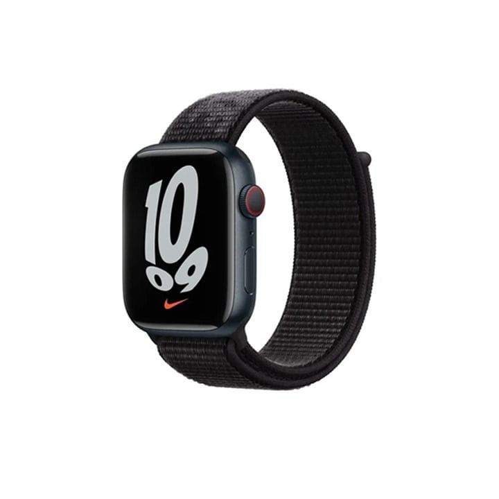 Apple Watch Sport Loop 45mm, Soft, Breathable And Lightweight, Regular - Black Nike - ML343ZM/A
