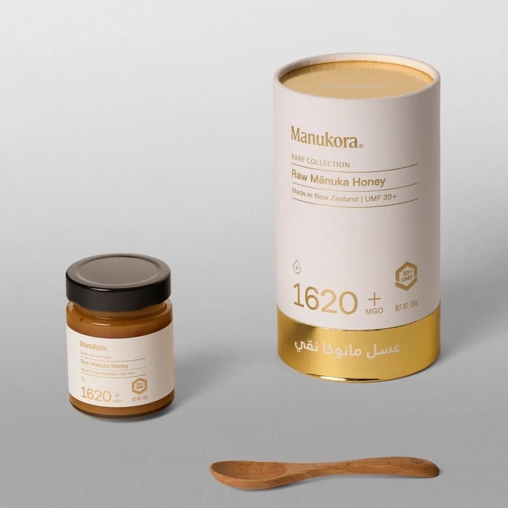 Manukora Raw Manuka Honey MGO 1620+, 100% Monofloral New Zealand Manuka Honey - 250g