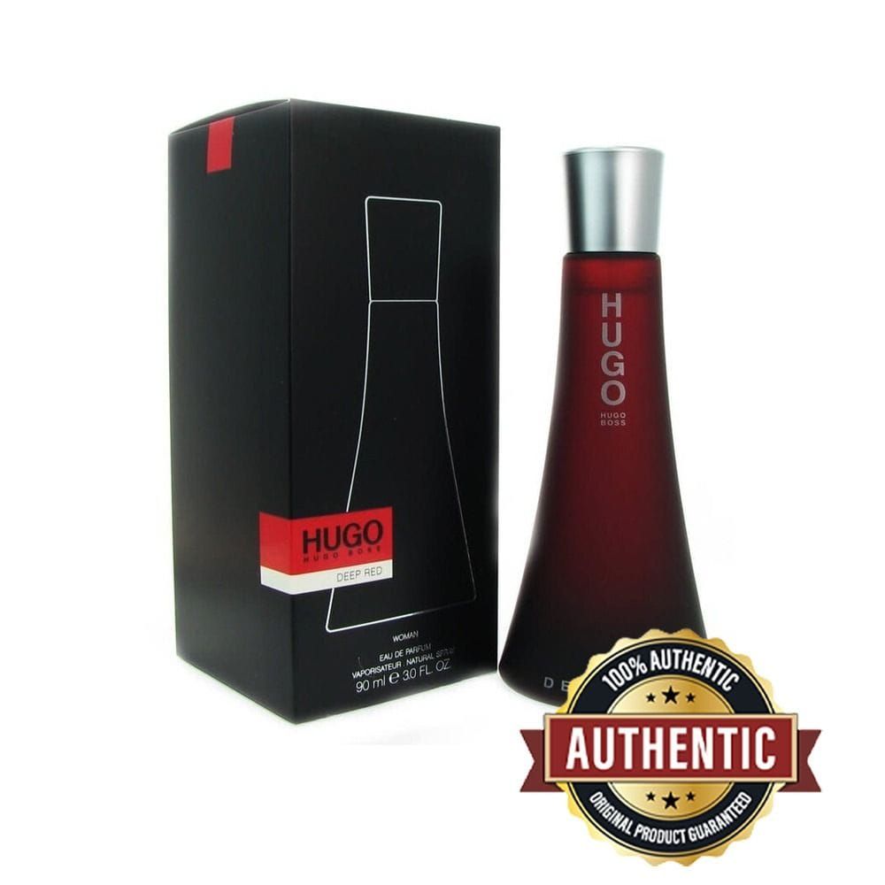 عطر هوغو بوس ديب ريد أو دو بارفان للنساء، عطر زهري فاكهي برائحة البرتقال الأحمر والكشمش الأسود والفانيليا وخشب الصندل - 100 مل