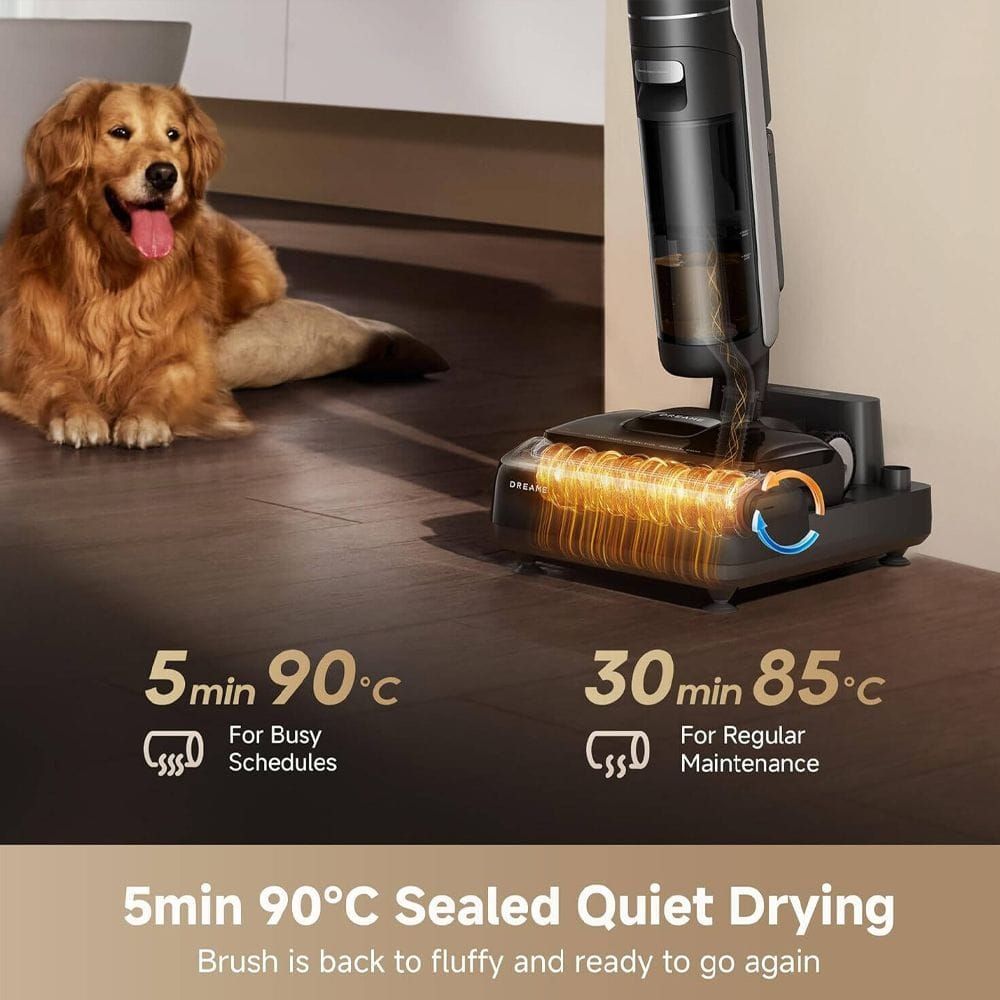Dreame H12 Dual FlexReach Wet & Dry Vacuum Cleaner, 23000Pa Suction, 180° Lie-Flat, 6-in-1 Cleaning & 90°C Self-Cleaning | HHV31A