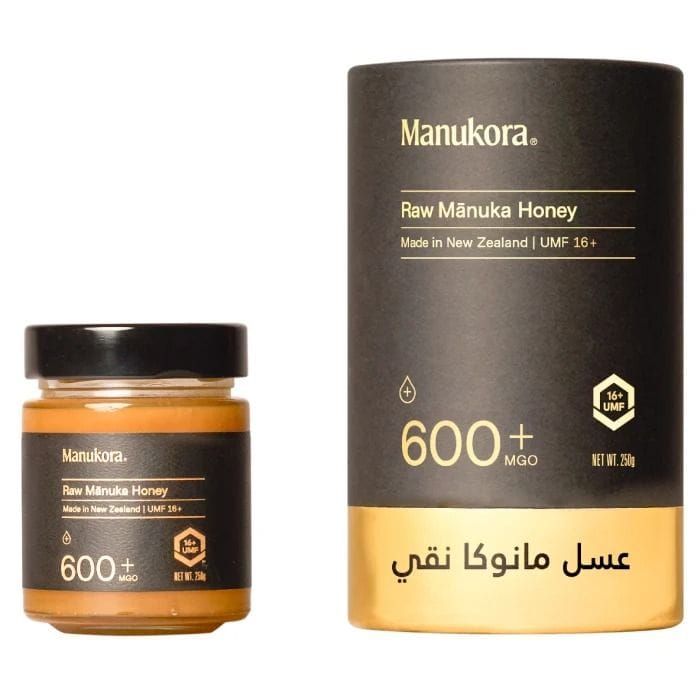Manukora Raw Manuka Honey MGO 600+, 100% Monofloral New Zealand Manuka Honey - 250g