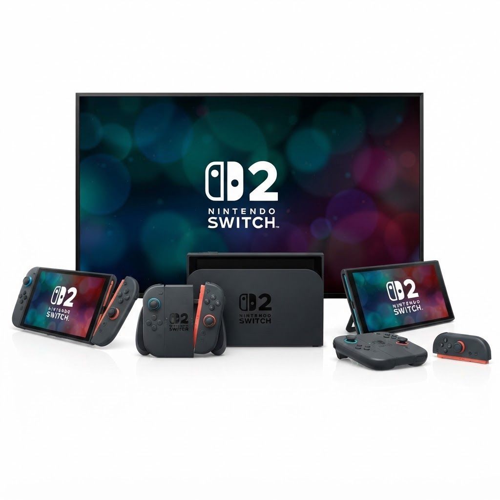 Nintendo Switch 2 Gaming Console, 7.9-inch Full HD HDR 120Hz Display, 4K TV Dock, 256GB Storage, Joy-Con 2 | 45496321529