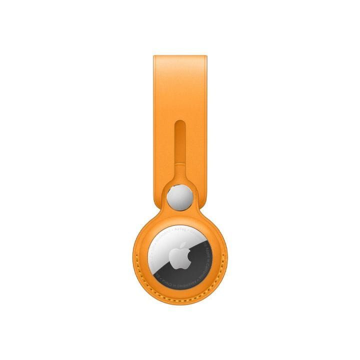 Apple AirTag Leather Loop, Stylish And Functional, Lightweight And Practical, Loop Design for Easy Attachment - California Poppy