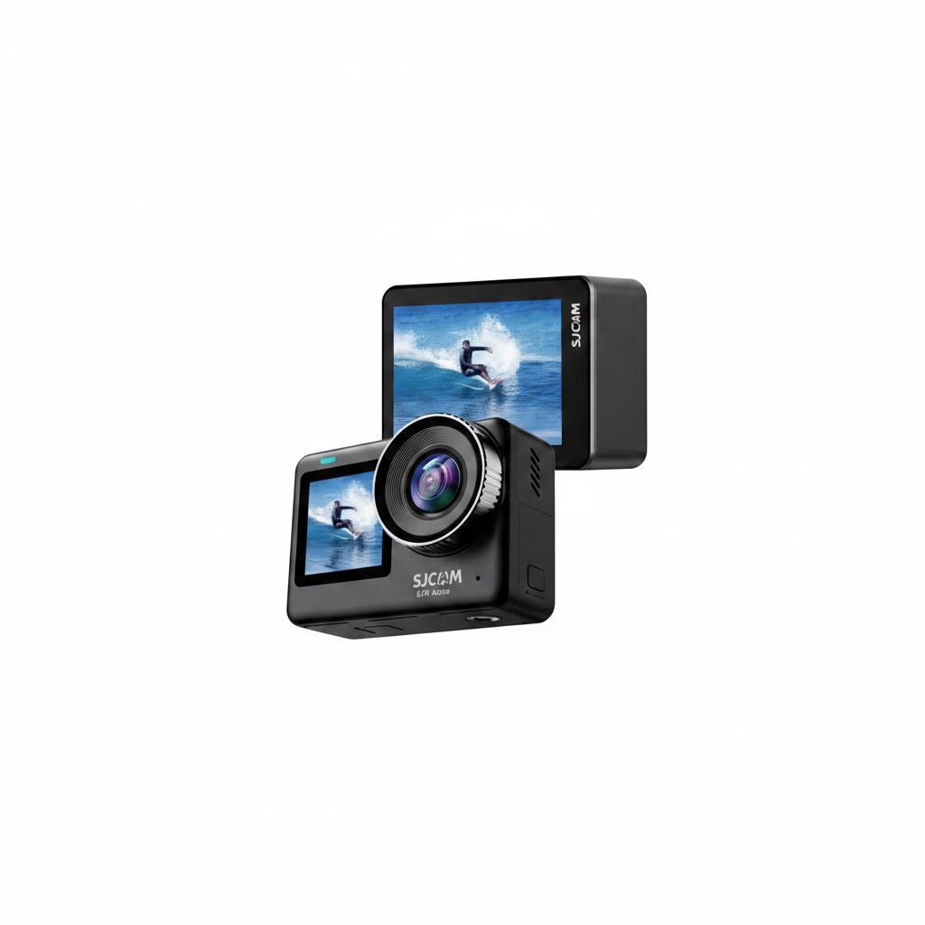 SJCAM SJ11 ACTIVE 4K Sports Camera with 5M Waterproof, 6-Axis Gyro Stabilization, 2.33-inch Touch Screen, Dual WiFi - Black