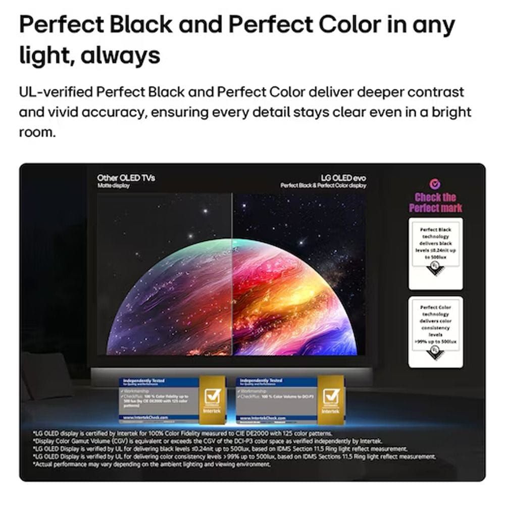 LG 55 Inch OLED evo AI C6 4K Smart TV - Brightness Booster, Alpha 11 AI Processor Gen3, 165Hz G-Sync/FreeSync, WebOS with Gemini & Copilot AI | OLED55CS6VA.AMRG