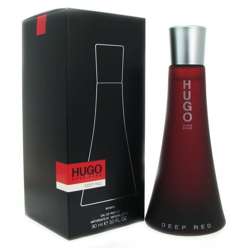 عطر هوغو بوس ديب ريد أو دو بارفان للنساء، عطر زهري فاكهي برائحة البرتقال الأحمر والكشمش الأسود والفانيليا وخشب الصندل - 100 مل