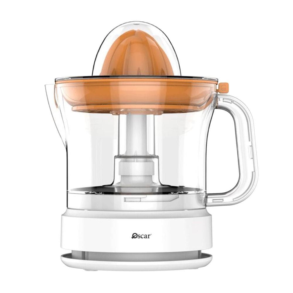 Oscar Platinum Series 0.84L Citrus Juicer, 40W, Double Juicing Cones, Two-Way Rotation, Food-Grade Juice Container, Cord Storage | OS-CJW40 - White
