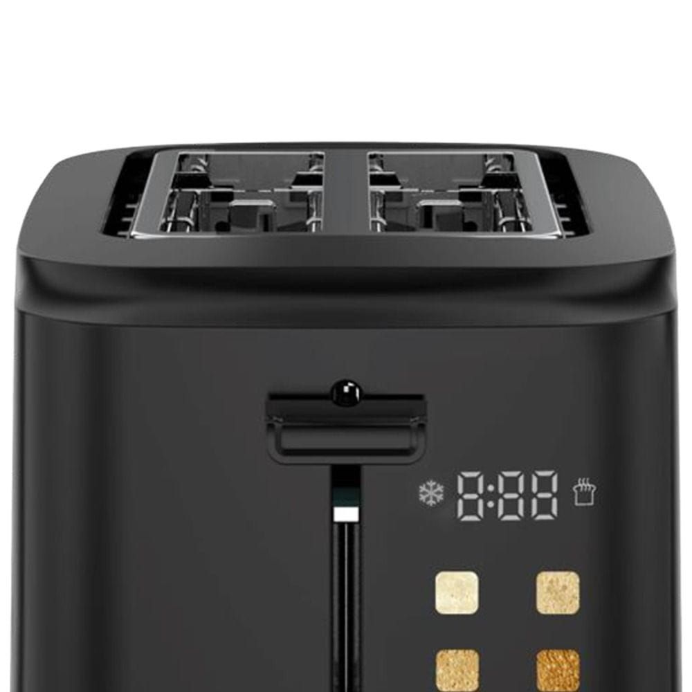 Oscar Platinum Series Digital 2-Slice Toaster, 800W, LED Display, 6 Browning Settings, Defrost & Cancel, Countdown Timer | OS-TBD02 - Black