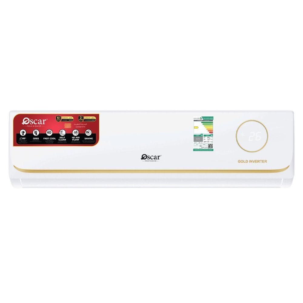 Oscar 1.5 Ton Split Inverter Air Conditioner, 18000 BTU/h, R32 Refrigerant, Rotary Compressor, Cool Only | White - OSMC18QCR32INV
