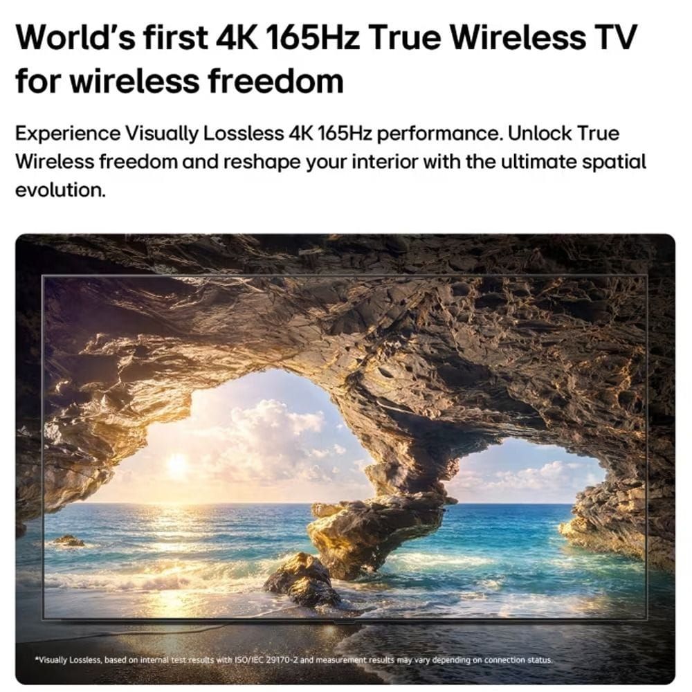 LG 77" Wallpaper Wireless OLED evo AI 4K Smart TV, Ultra-Thin Design, True Wireless Connectivity, Dolby Vision, webOS | OLED77W66LA.AMRG