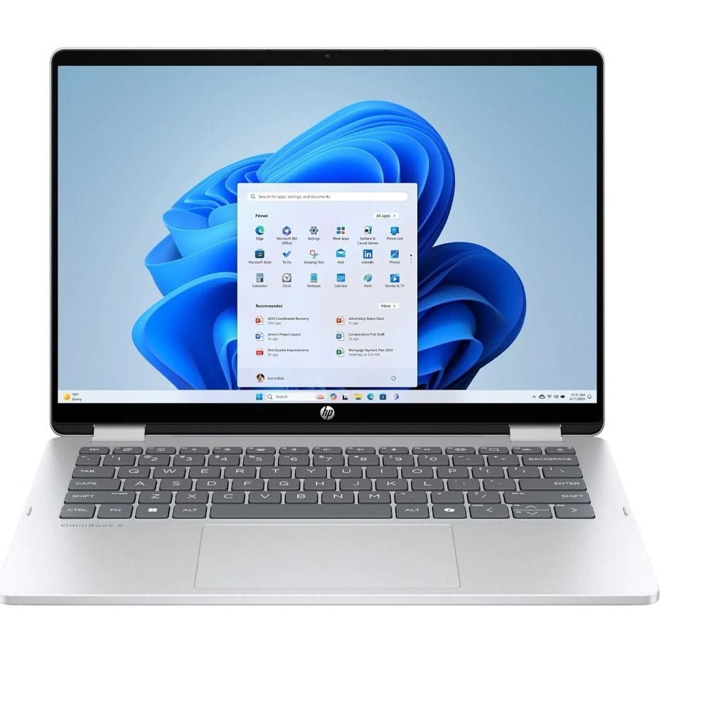 HP OmniBook 5 Flip 14-inch 2-in-1 Laptop, Intel Core i7-1355U, 16GB RAM, 512GB SSD, 2K Display, Windows 11 Home | BZ6B3EA