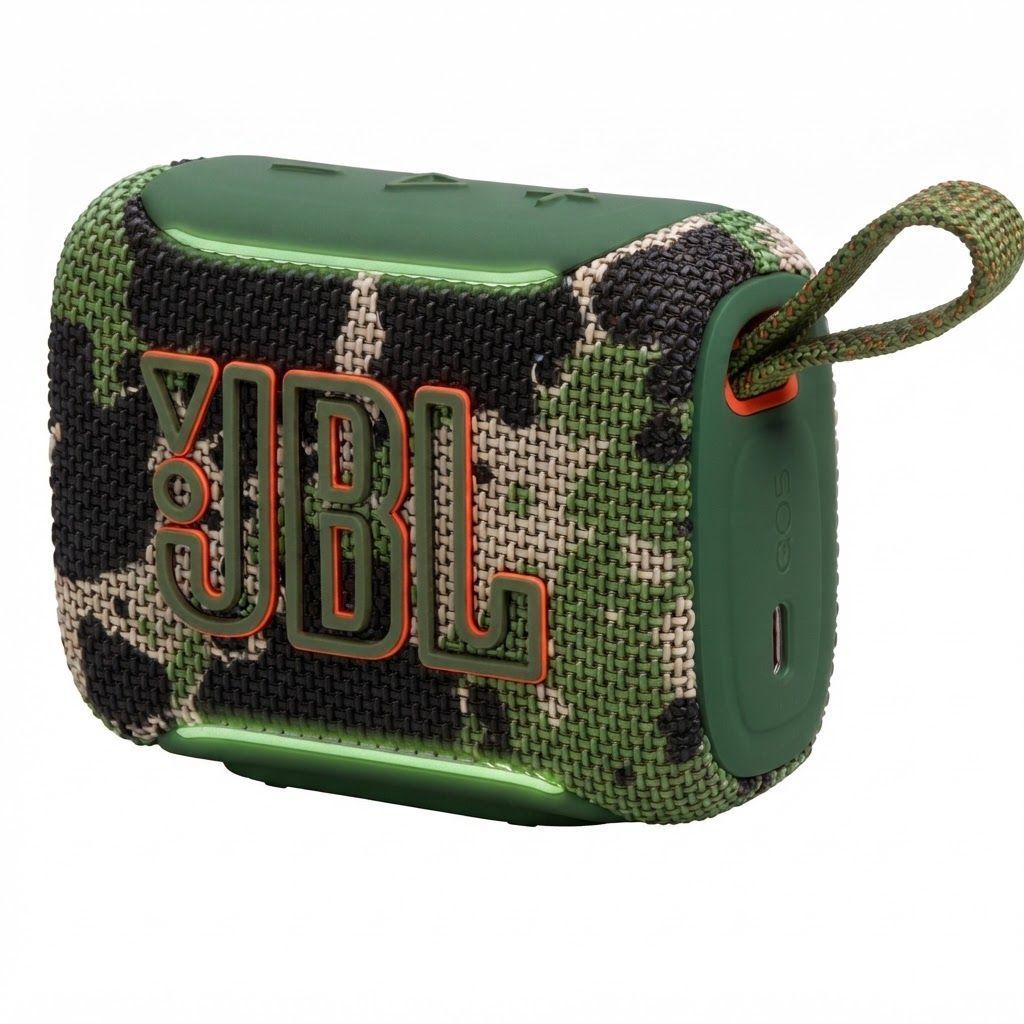 JBL Go 5 Ultra-Portable Bluetooth Speaker, Waterproof & Drop-Proof, 10H Playtime, Ambient Edge Lighting, Auracast | Squad