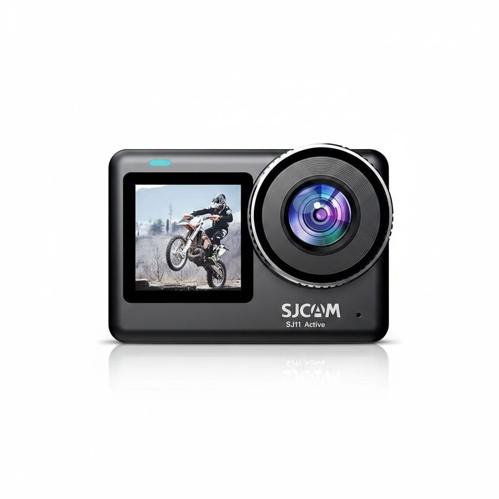 SJCAM SJ11 ACTIVE 4K Sports Camera with 5M Waterproof, 6-Axis Gyro Stabilization, 2.33-inch Touch Screen, Dual WiFi - Black
