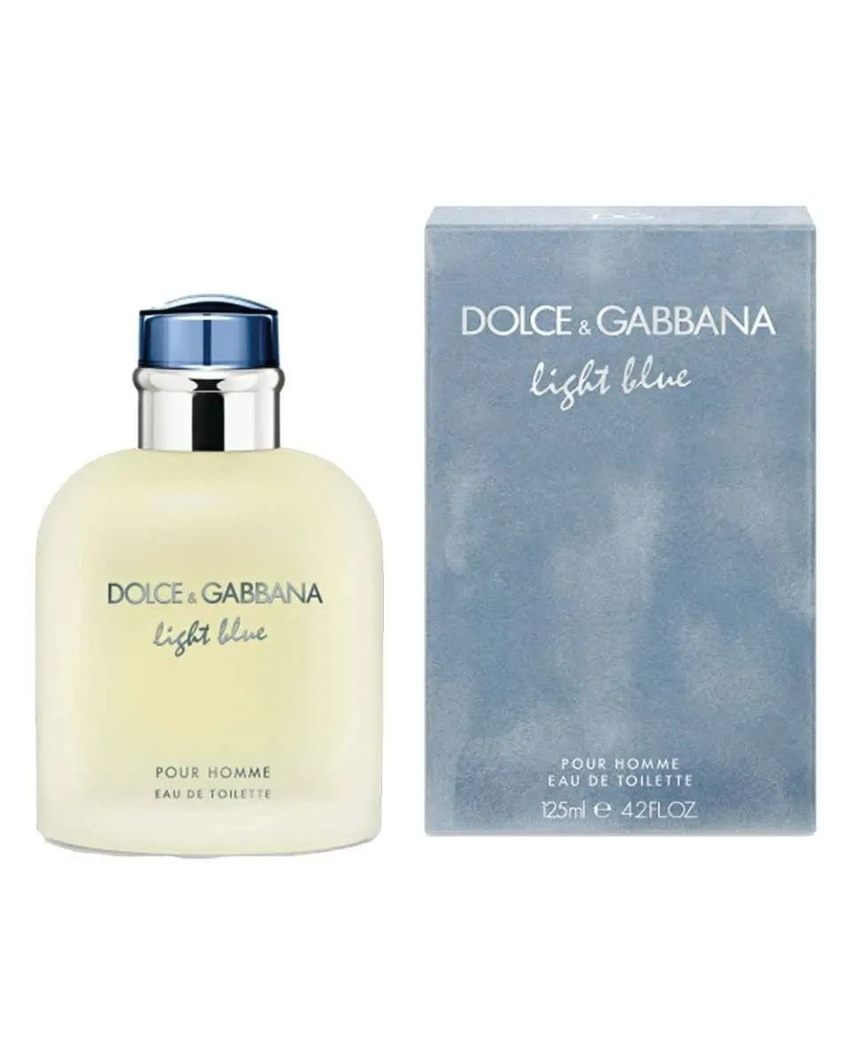 Dolce & Gabbana Light Blue Eau de Toilette for Men, Fresh Citrus Woody Fragrance with Sicilian Lemon, Rosemary, Musk & Cedarwood - 125ml