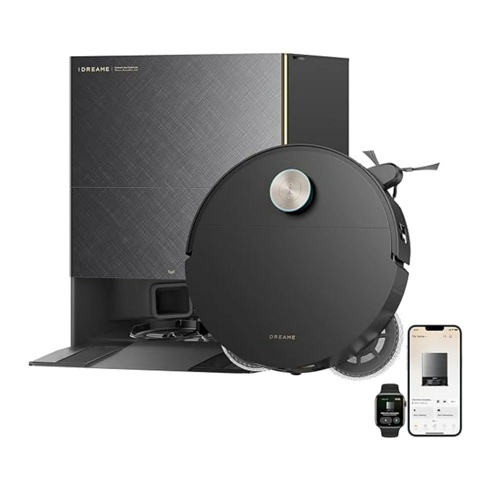 Dreame X60 Ultra Complete Robotic Vacuum Cleaner, 35kPa Suction, Hot Mop Self-Cleaning, Auto-Empty Dock & 3D Obstacle Avoidance | Black - RLX87DE